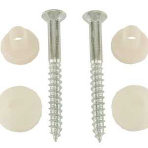 Potschroevenset zonder plug 2 stuks 5.5 x 60 mm afdekdop pergamon