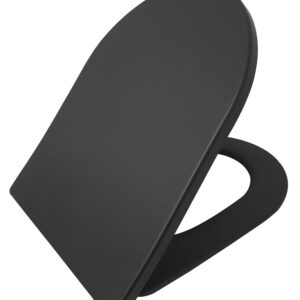 Shade slim toiletzitting softclose en quick release mat zwart