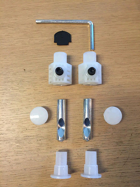 Bevestigingsset wandcloset blinde ophanging type 1