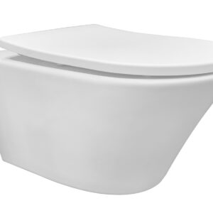 Vesta wandcloset rimless met Shade slim toiletzitting softclose en quick release mat wit