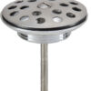Korv open afvoerplug rooster 5/4" chroom