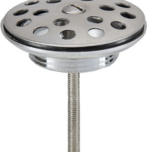 Korv open afvoerplug rooster 5/4" chroom