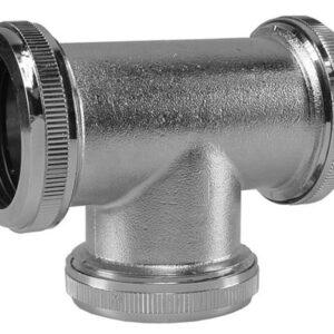 UniMatch buisverbinder T-stuk 32 mm chroom