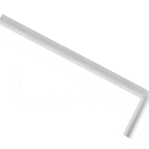 Vloerbuis PVC 75 x 22 x 3.2 cm wit