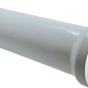 Abu closetaansluiting recht 110mm x 400mm wit