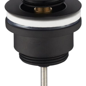 Flowe draaiwaste afvoerplug 5/4" mat zwart