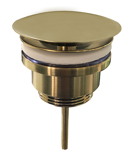 UniMatch open afvoerplug 5/4'' geborsteld messing PVD