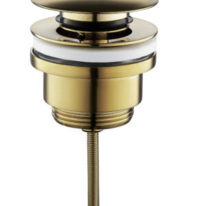 UniMatch clickwaste afvoerplug 5/4" geborsteld messing PVD