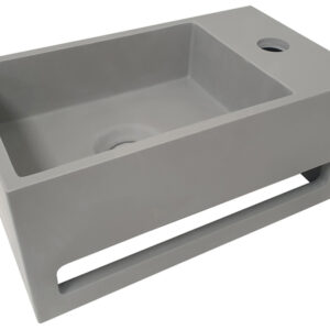 Julia fontein rechts 35 x 20 x 16 cm solid surface betonlook