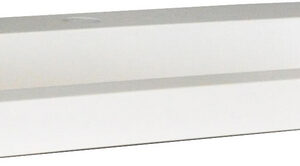 Flag wastafel enkel met 1 kraangat 60x36x4 cm kunstmarmer glans wit