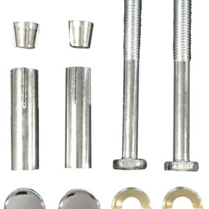 Schroevenset voor ophangbeugel 2 stuks chroom