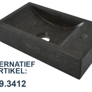 Raw fontein rechts 40x22x10 cm hardsteen gezoet